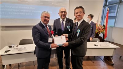 رئيس اقتصادية قناة السويس يعرض الفرص الاستثمارية أمام 100 ممثل للشركات اليابانية