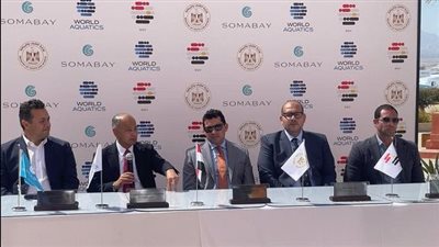 وزير الرياضة يشهد توقيع بروتوكولات استضافة 3 بطولات مائية دولية بالغردقة 