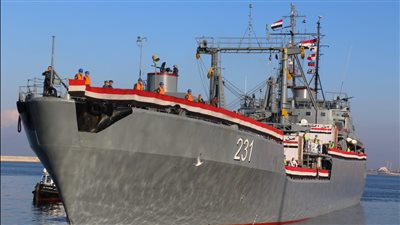 سفينة إمداد مصرية تغادر ميناء العريش متجهة إلى سوريا وتركيا