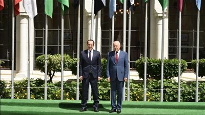 أمين عام جامعة الدول العربية يستقبل رئيس جمهورية قبرص