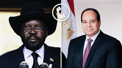 الرئيس السيسي وسيلفا كير يوجهان نداءً لوقف إطلاق النار فى السودان