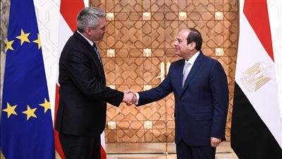 السيسي يبحث مع مستشار النمسا تطورات الأوضاع بالسودان وملف سد النهضة 