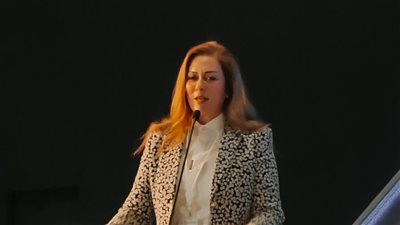 رشا راغب تشارك فى فعاليات ملتقى الاستثمار السنوى بأبوظبي