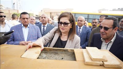 وزيرا التنمية المحلية والتخطيط يضعان حجر الأساس لمجمع خدمات مصر بالعريش