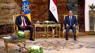 السيسي يعقد جلسة مباحثات ثنائية مع رئيس وزراء إثيوبيا