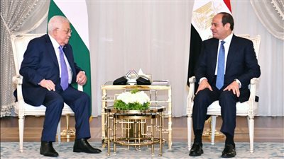 السيسي يستقبل الرئيس الفلسطيني محمود عباس أبو مازن