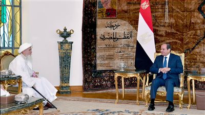 الرئيس السيسي يستقبل مفضل سيف الدين سلطان طائفة البهرة بالهند