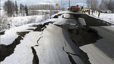 زلزال بقوة 5 درجات يضرب ولاية ألاسكا الأمريكية