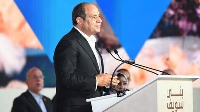 السيسي يطالب أهالي بني سويف الوقوف دقيقة حدادًا على أرواح ضحايا إعصار ليبيا