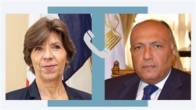 وزير الخارجية يناقش مع نظيرته الفرنسية جهود وقف التصعيد بين الفلسطينيين والإسرائيليين