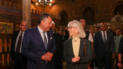 وزير السياحة والآثار يفتتح مركز زوار القبة الضريحية للإمام الشافعي بعد ترميمه