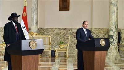 الرئيس السيسي يؤكد دعم مصر الكامل لجهود تحقيق السلام في جنوب السودان