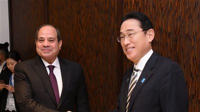 السيسي يؤكد حرص مصر على تعزيز التعاون والشراكة الاستراتيجية مع اليابان