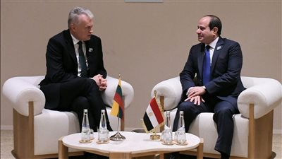 الرئيس السيسي يبحث مع نظيره الليتواني تكثيف التعاون المشترك بمختلف المجالات