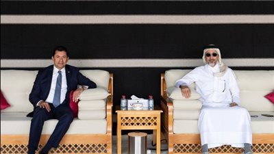 وزير الشباب والرياضة يبحث مع نظيره القطري تعزيز التعاون المشترك