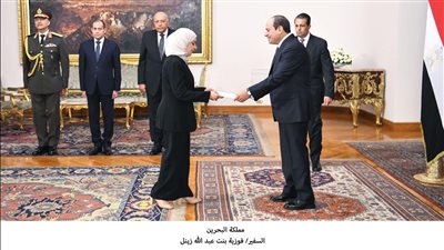 الرئيس السيسي يتسلم أوراق اعتماد 20 سفيرًا جديدًا