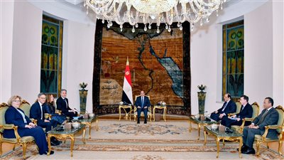 الرئيس السيسي ووزير الخارجية الأمريكي يبحثان التوصل لتسوية عادلة وشاملة للقضية الفلسطينية 