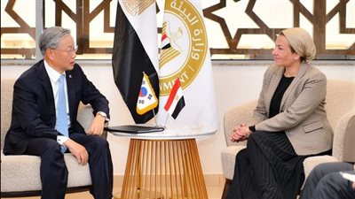 ياسمين فؤاد تبحث تعزيز التعاون بين مصر وكوريا الجنوبية بمجال البيئة والمناخ