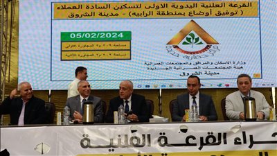  «الإسكان» تُجري القرعة العلنية الأولى لقطع أراضٍ بمنطقة الرابية بالشروق