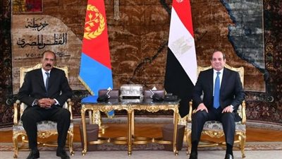 الرئيس السيسي يبحث مع نظيره الإريتري دعم التعاون المشترك بمختلف المجالات 