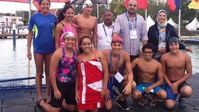 السفارة المصرية فى التشيك تستقبل بعثة المنتخب القومي للسباحة