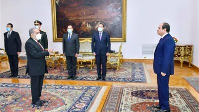 السيسى يشهد أداء اللواء محمد مرسى اليمين وزيرا للدولة للإنتاج الحربى