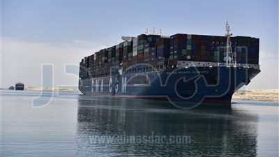 قناة السويس تسجل رقماً قياسياً بعبور 58 سفينة بإجمالى حمولات 4,4 مليون طن