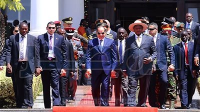 السيسي يغادر عنتيبي في ختام زيارته القصيرة لأوغندا