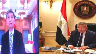 هشام توفيق يبحث مع سفير الصين توطين تكنولوجيا صناعة السيارات الكهربائية