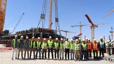 بدء أعمال تركيب وعاء الاحتواء الداخلي لمبنى المفاعل بالمحطة النووية في الضبعة