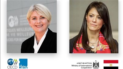 «المشاط» تبحث تعزيز التعاون في تبادل الخبرات مع منظمة OECD  