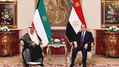 الرئيس السيسي وأمير الكويت يبحثان تعزيز العلاقات التجارية والاستثمارية بين البلدين