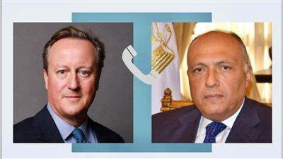 وزير الخارجية يبحث مع نظيره البريطاني مستجدات الأوضاع في قطاع غزة