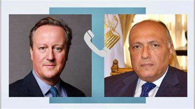 وزير الخارجية ونظيره البريطاني يؤكدان دعم جهود وقف إطلاق النار في غزة