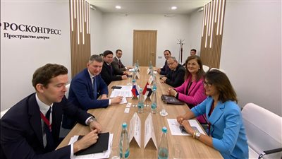 وزيرة التخطيط تبحث سبل التعاون مع وزير التنمية الاقتصادية الروسي