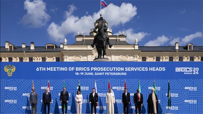 النائب العام يشارك في اجتماع رؤساء أجهزة النيابة العامة لمجموعة البريكس