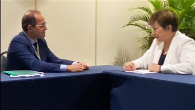 وزير المالية يلتقي مديرة صندوق النقد الدولي في البرازيل