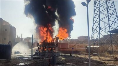  «الكهرباء» تعلن السيطرة على حريق محدود بمحطة محولات إيتاي البارود