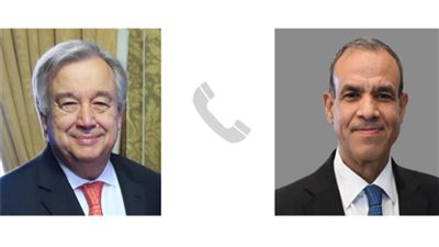 وزير الخارجية وسكرتير الأمم المتحدة يتوافقان على أهمية وقف إطلاق النار بغزة