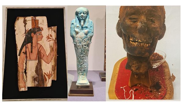 Egypt has recovered three antiquities from the Netherlands after they illegally left