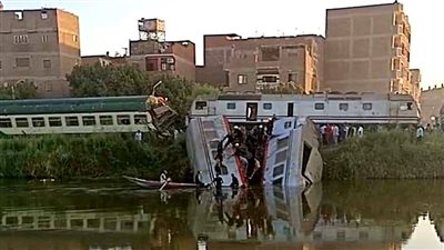 هيئة السكك الحديدية تعلن تفاصيل حادث تصادم قطار المنيا