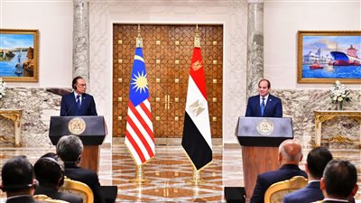 مصر وماليزيا تتوافقان على تطوير العلاقات الثنائية إلى مستوى الشراكة الاستراتيجية الشاملة