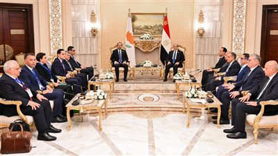 الرئيس السيسي يبحث مع نظيره القبرصي دعم التعاون بمجال إنتاج ونقل الغاز 
