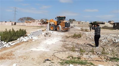 سحب قطع أراضٍ وإزالة مخالفات بناء وتعديات بمدينة برج العرب الجديدة