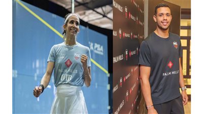 بطلا بالم هيلز مصطفى عسل ونوران جوهر يتوجان ببطولة الجونة الدولية للإسكواش