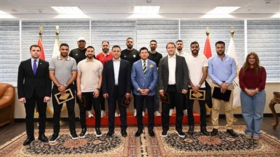 وزير الشباب يستقبل بعثة الرياضيين العائدين من ليبيا