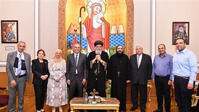 رئيس البنك الزراعي المصري يبحث التوسع في تمويل مشروعات الأديرة