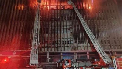 السيطرة على حريق محدود في سنترال رمسيس بعد تجدد اشتعال النيران