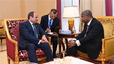 الرئيس السيسي يبحث مع نظيره الأنجولي تعزيز التعاون المشترك بمختلف المجالات 