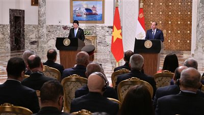 رئيس فيتنام: نقدر جهود ووساطة مصر لإنهاء الصراع بغزة وندعم حل الدولتين